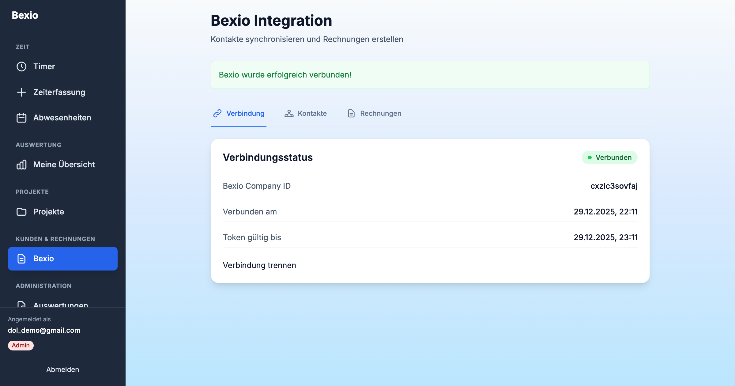 Bexio Integration